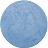 Gözze - Tappetino da Bagno Rotondo e Antiscivolo Premium, RIO, 100% Microfibra, 100% Microfibra, Ø 110 cm - Blu