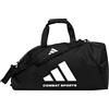 Adidas Unisex - Adulto 2 in 1 Borsa Sportiva, Nero/Rosso, M