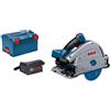 Bosch Professional BITURBO Sega circolare ad immersione a batteria GKT 18V-52 GC (selezione velocità, modulo Connectivity, batterie e caricabatteria non incl., in L-BOXX 238)