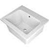 Ceramcia Tuscia LAVABO LAVATOIO PILOZZO CERAMICA 60 x 51 YORK PROFONDO 25 CM TUTTA VASCA PER TOP O MOBILE DA INCASSO O INSTALLAZIONE CON STAFFE ANCHE IN ESTERNO IDEALE PER MOBILE DI DESIGN