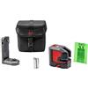 Leica Lino L2Gs - livella laser a linee incrociate con innovativo adattatore magnetico e valigetta di trasporto (fascio laser verde, portata di lavoro: 35 m)