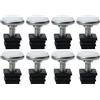 PATIKIL 20x20mm Piedini Regolabili, 10 Set Inserti Mobili Tavolo Scorrimento per Mobili