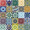 Cerames piastrelle ceramiche marocchine Pazzo - ceramiche piastrelle mosaico decorative per il bagno, la cucina, sotto le scale | Piastrelle colorate marocchine con motivo orientale 10x10 cm