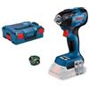 Bosch Professional 18V System Avvitatore a massa battente a batteria GDS 18V-210C (coppia di serraggio: 210Nm, coppia di distacco 370Nm, bat. e caricab. non incl. 1 mod. Bluetooth, L-BOXX 136), blu