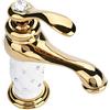 Garosa Miscelatore Lavabo con Altri Accessori Rubinetto Lavabo Ottone Massiccio Per Lavabo Bagno Design Moderno Laccato Cromato Rame Rubinetteria Bai(dorato)