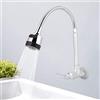 Yosoo Rubinetto da cucina a scomparsa G1 / 2inch Cucina per uso domestico Rubinetto per montaggio a parete girevole a 360 ° con acqua fredda singola