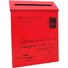 Generic Cassetta Postale Elegante con Design Unico per Esterni, Rosso
