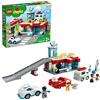 LEGO DUPLO Town Autorimessa e Autolavaggio, Garage per Macchine Giocattolo per Bambini di 2 Anni con Camper e 2 Auto, 10948