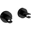 Lineabeta Coppia supporti mensola Baketo in ottone verniciato nero