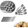 COOK CONCEPT Set Degustazione Lumache 12 Pezzi per 4 Persone Grigio | Inox, set lumache 12 pezzi, 4 piatti 4 pinze 4 forchette, per 4 persone, riutilizzabile, cene festive, grigio