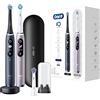 Oral-B iO Series 9 - Spazzolino elettrico per spazzolino elettrico, confezione doppia e 3 testine di ricambio, 7 modalità di pulizia, tecnologia magnetica e analisi 3D, display a colori, custodia di