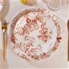 Villa Altachiara Set Jacquard: 6 piatti piani + 6 fondi in ceramica