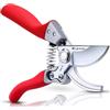 Kynup Forbici da Giardino, Forbici da Giardino Professionali, Lama Affilata in Acciaio SK-5, Forbici da Potatura Forti e Antiruggine, Attrezzo da Giardino per Taglio di Alberi e Giardinaggio (Rossa)