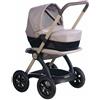 Smoby - Inglesina Combi 3 in 1 Iridio, con ovetto removibile e cappottina regolabile, si trasforma in passeggino, per bambini dai 18 mesi, 7600254483