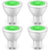 GlowsLand Lampadina LED GU10 5W 500LM Faretto Verde, lampadine LED non dimmerabile per illuminazione paesaggistica, illuminazione decorativa, illuminazione d'atmosfera (confezione da 4)