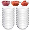 PORFOYO 20 Pezzi Ciotole In Vetro, Ø 7.5 Cm Ciotole Per Salse, 75 Ml Ciotole Per Dessert, Piccole Per Salses Per Dessert,Marmellata,Da Portata,Piatti Per Salse Coppe Gelato