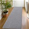 SHACOS Tappeto Corridoio 50x150cm Antiscivolo per Ingresso Tappetino per Cucina Davanti al Lavandino Tappetino Assorbente per Corridoio, Ingresso, Cucina, Bagno, Grigio
