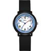 Avaner Orologio per bambini in silicone: orologio da ragazzi analogico al quarzo, impermeabile, orologio da polso per bambini, orologio da studio, orologio colorato per ragazzi e ragazze, Nero ,