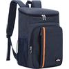 AUXDIQ Zaino da Picnic 18 Litri Zaino Termico Porta Pranzo Borsa Frigo Isoterma per Campeggio Barbecue