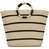 Syrads Borse da spiaggia da donna Tote Bag di paglia Borsa da spiaggia estiva Grande borsa di paglia intrecciata,Beige
