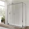 DEGHI Box doccia 65x160 cm doppio scorrevole vetro temperato 6mm trasparente 185h - Young