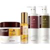 Karseell MACA CARE SYSTEM Maschera Capelli al Collagene + Olio di Argan + Shampoo Idratante + Balsamo Riparatore Anticrespo Maca Cocco Capelli Secchi Danneggiati Tutti Tipi di Capelli Senza Solfati