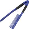 Fyearfly Pettine lisciante per capelli, a forma di V, pettine dritto per parrucchieri, antistatico, resistente al calore, per saloni di bellezza e casa
