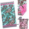 DRW Asciugamano in microfibra di patchamama Rose con sacchetto 80x1x160 cm