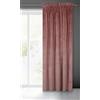 Eurofirany Villa - Tenda in velluto morbido arricciato, 1 pezzo, elegante, liscia, tinta unita, soffice, moderna, classica, per soggiorno, camera da letto, lounge, rosa scuro, 140 x 270 cm