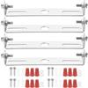PATIKIL 100mm (3,94) Kit Staffa Montaggio Universale per Lampada, 4 Set Piastra per Plafoniera con Barra Trasversale con Vite Lampadario a Sospensione per Lampada Soffitto