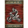 GLOBLELAND Vintage Scheletro Metallo Segno Di Latta Divertente Retro Come Scegliere Un po 'di Divertimento Decorativo Della Parete In Metallo Segno Di Latta Poster 12x8 Pollici per Casa