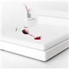 Home Still Coprimaterasso in 100% cotone traspirante + fondo in poliuretano impermeabile, antibatterico permeabile all'aria per un sonno confortevole e sicuro, super king size 180 x 200 x 30 cm