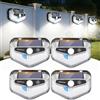 Aigostar Luce Solare LED Esterno con Sensore di Movimento,4 Pezzi,270° Illuminazione Lampada Solare da Esterno,3 Modos,IP65 Impermeabile luci solari per Giardino,Parete