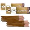 LAMARE Bastoncini di Incenso Vijayshree Golden Nag Chandan - 200 g - 10 Confezioni da 20 g (140-180 bastoncini) - Aromaterapia - Meditazione - Yoga - Packaging EcoFriendly