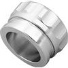 Tyenaza Tappo Serbatoio Carburante, Set di Tappi per il Collo del Tappo del Bocchettone di Saldatura in Alluminio Tappo per il Collo del Bocchettone di Rimontaggio (Argento)