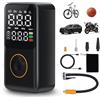 TAVADA Compressore Aria Portatile Auto,Compressore Portatile Electric Air150Psl 4000mAh,5 modalità,Auto Spegnimento e Luce LED e manometro Digitale,Riempitrice Pneumatici per Bici/Moto/Pallone