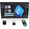 CAMECHO [8 Core 4+64G] CAMECHO Android 13 Autoradio con CarPlay/Android Auto/DSP per Opel Corsa d/Astra h/Zafira b/Meriva,7 Pollici HD Navigatore GPS WiFi Bluetooth 5.0 USB FM/RDS Radio Mirror Link