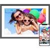 ARZOPA Cornice Digitale WiFi 15,6 Pollici 1920x1080 32GB Cornice Foto Digitale Schermo Tattile IPS FHD Frameo Portafoto Digitale Elettronica Rotazione Auto Condividi Foto e Video Tramite Frameo