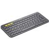 Logitech Tastiera Bluetooth wireless K380, funzione multi-dispositivo e facile interruttore, scorciatoie Windows e Apple, PC/MAC/tablet/telefono cellulare/Apple IOS+TV, layout QWERTZ tedesco - nero