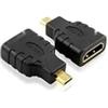 Watio Wave Adattatore - Adattatore da HDMI a micro HDMI, 1 porta, ideale per il collegamento di dispositivi video, ad alta definizione, materiale durevole e flessibile. *