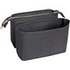 Soyizom Organizer in Feltro per Tote e Borse a Secchiello - 2 Confezioni Misura Neonoe - Nero