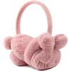 XIAOHAWANG Paraorecchie invernali per bambine, per ragazzi, caldi e lunghi, in peluche, a prova di freddo, pieghevoli, per bambini e donne, leopardato rosa, 1,5 M x 2,0 M (5 Ft x 6,5 Ft)