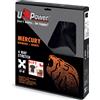 U-POWER KIT ESTIVO UPOWER MERCURY bermuda + T-shirt black carbon (nero) - taglia XXL