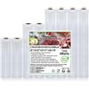 KitchenBoss Sacchetti Sottovuoto Alimenti Sottovuoto Rotoli：Sacchetti per Sottovuoto senza BPA, Buste Sottovuoto Alimenti per Macchina Sottovuoto e Cottura Sous Vide, 8 Rotoli 15x2/20x2/28x4/x300cm