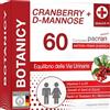 Botanicy MIRTILLO ROSSO + D-MANNOSIO - 60 compresse - supporta vescica & vie urinarie - pacran® polvere di mirtillo rosso, vitamina C e D3, estratto di semi di zucca & radice di tarassaco