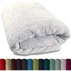 Lanudo® asciugamano per sauna di lusso Pure Line XXL 600 g m² 80 x 200 con bordatura.100% spugna in cotone di altissima qualità asciugamano per sauna telo da mare. 100% cotone bianco 80 x 200 cm