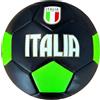 Mikado Sport Palla Calcio Italia - Pallone Bambini Adulti Taglia 5 - Neroverde - Grande