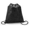 noTrash2003 Gymbag, zaino con coulisse, per scuola e sport, per bambini, borsa da ginnastica, zaino per la biancheria, in poliestere, facile da pulire, 43 cm x 32 cm, Nero