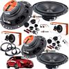 JBL Kit Casse Altoparlanti JBL 4 Wooofer 4 Tweeter Anteriori e Posteriori Alfa Mito