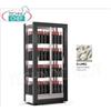 TECA per VINI con TELAIO A CORNICE DUNE in LEGNO colore ARGENTO METALLICO, VETRI SU TUTTI I LATI, cap.128 bottiglie VERTICALI, Freddo STATICO o VENTILATO, temp+4 +16C, per VINI BIANCHI o ROSSI, V.230 1, Kw.0,32, Peso 155 Kg, dim.mm.874x568x1865h